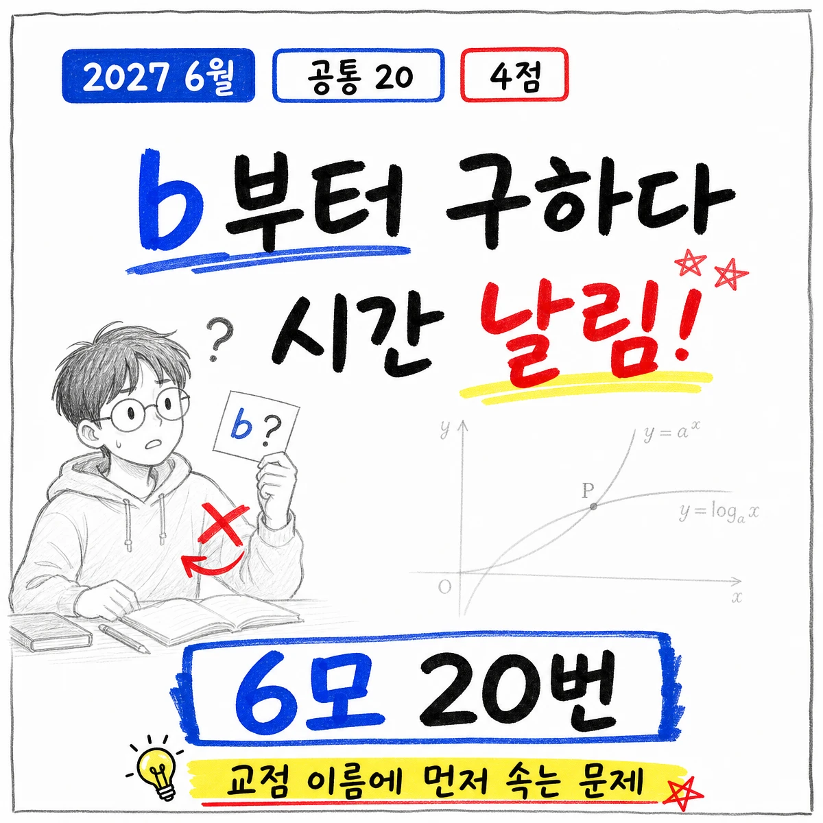 2027학년도 6월 모의고사 수학 20번 풀이 썸네일