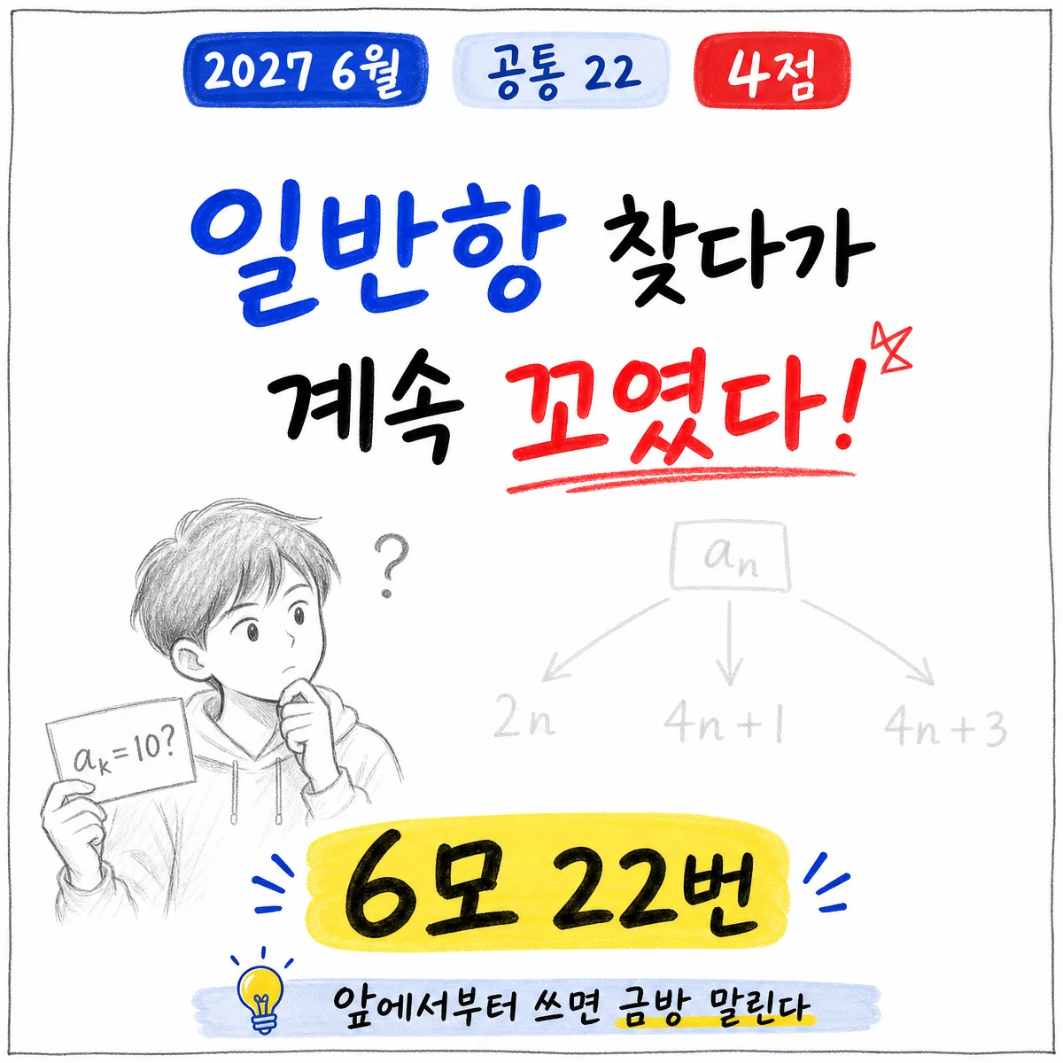 2027학년도 6월 모의고사 수학 22번 풀이 썸네일