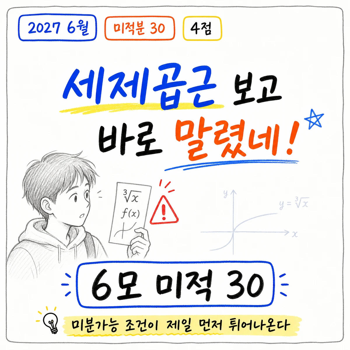 2027학년도 6월 모의고사 미적분 30번 풀이 썸네일